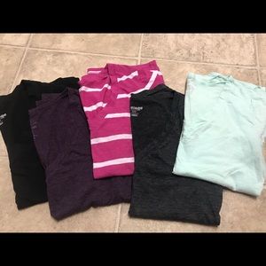 Lot of Old Navy V Neck Shirts